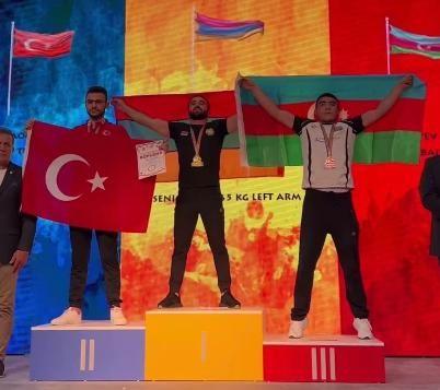 Армянские спортсмены взяли золото ЧЕ по армрестлингу